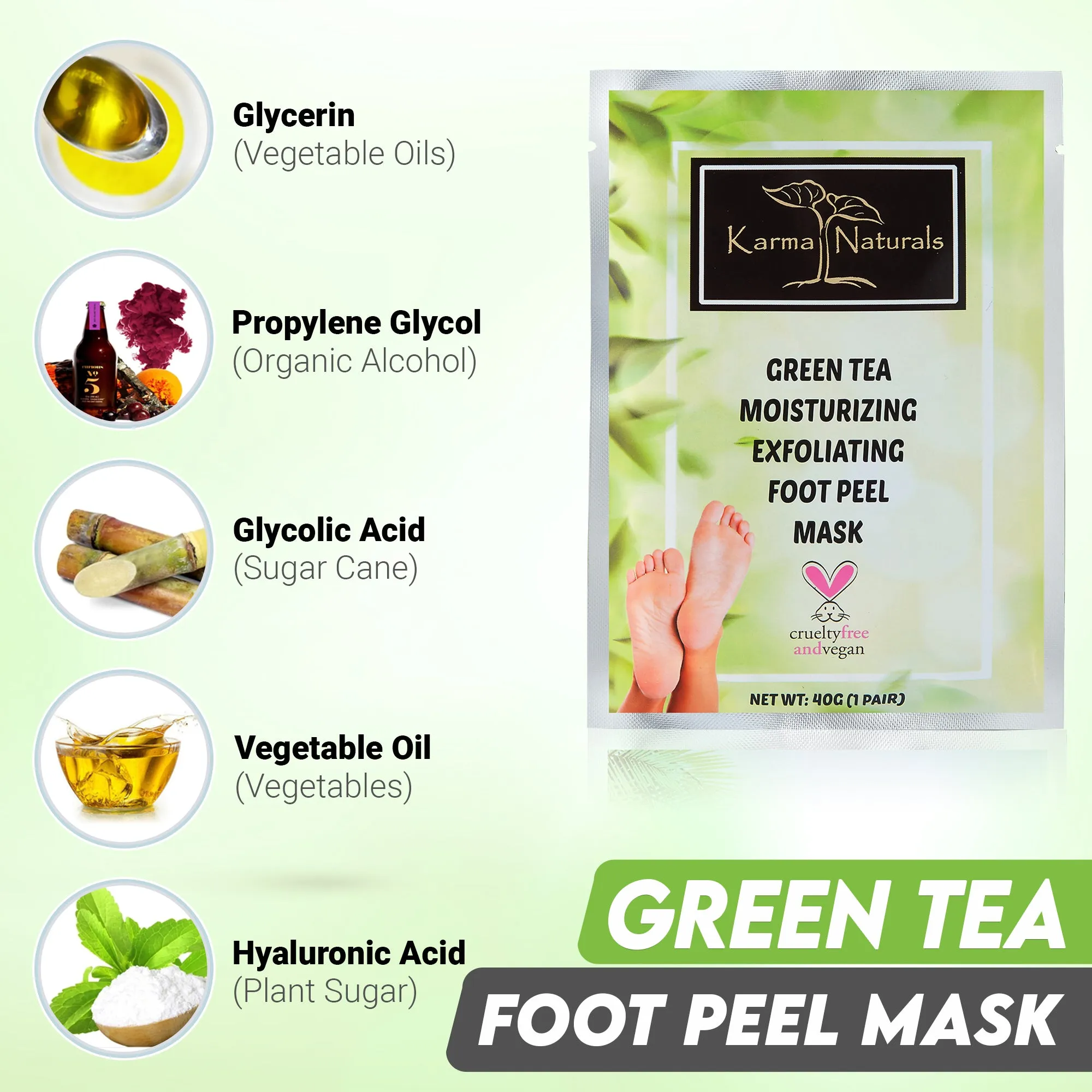 Karma Naturals Peach Foot Peel Mask - 2 Pack