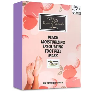 Karma Naturals Peach Foot Peel Mask - 2 Pack