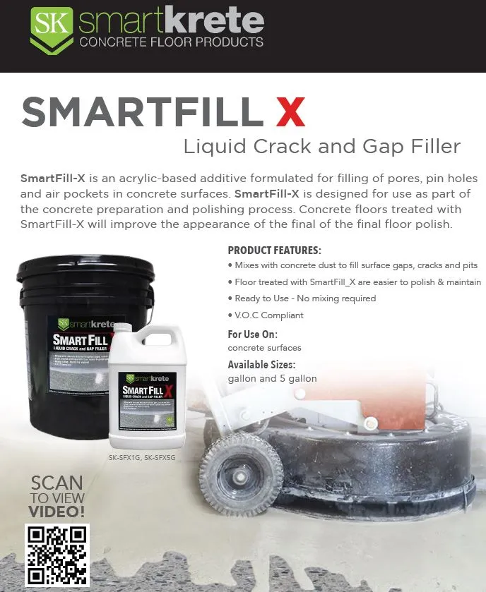 SMARTFILL X Liquid Crack and Gap Filler gal